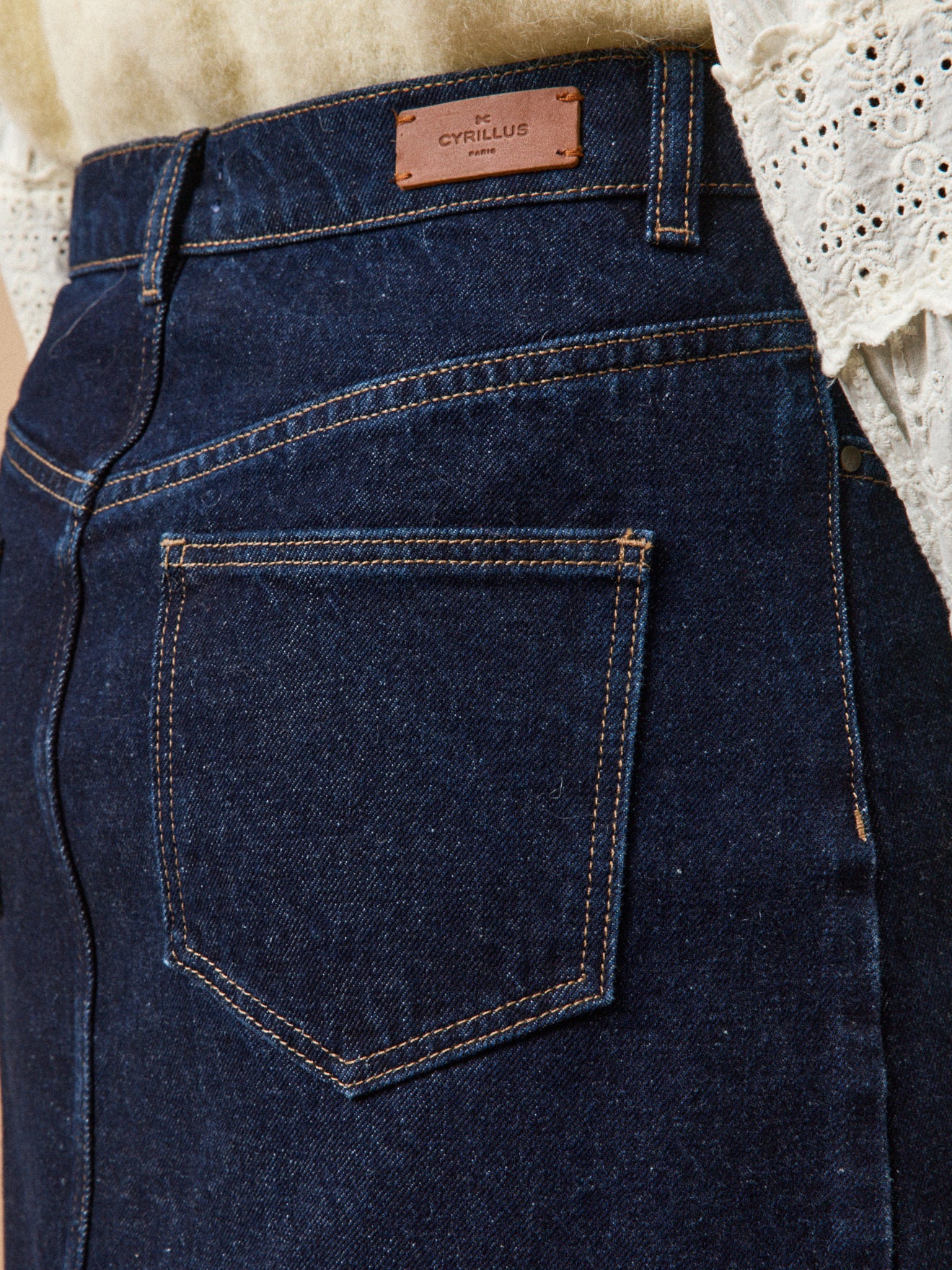 Jupe courte jean femme - denim coton biologique