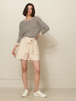 Damen-Shorts aus Baumwolle und Leinen
