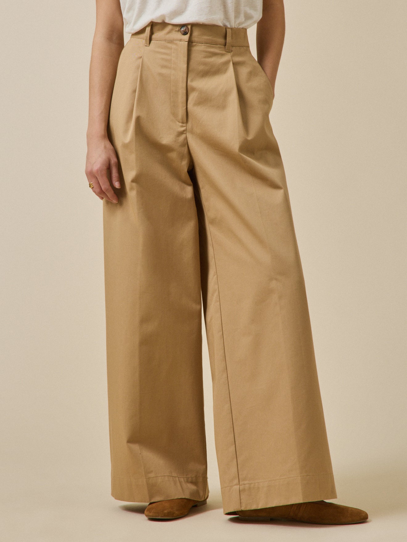Pantalon large femme Agnès