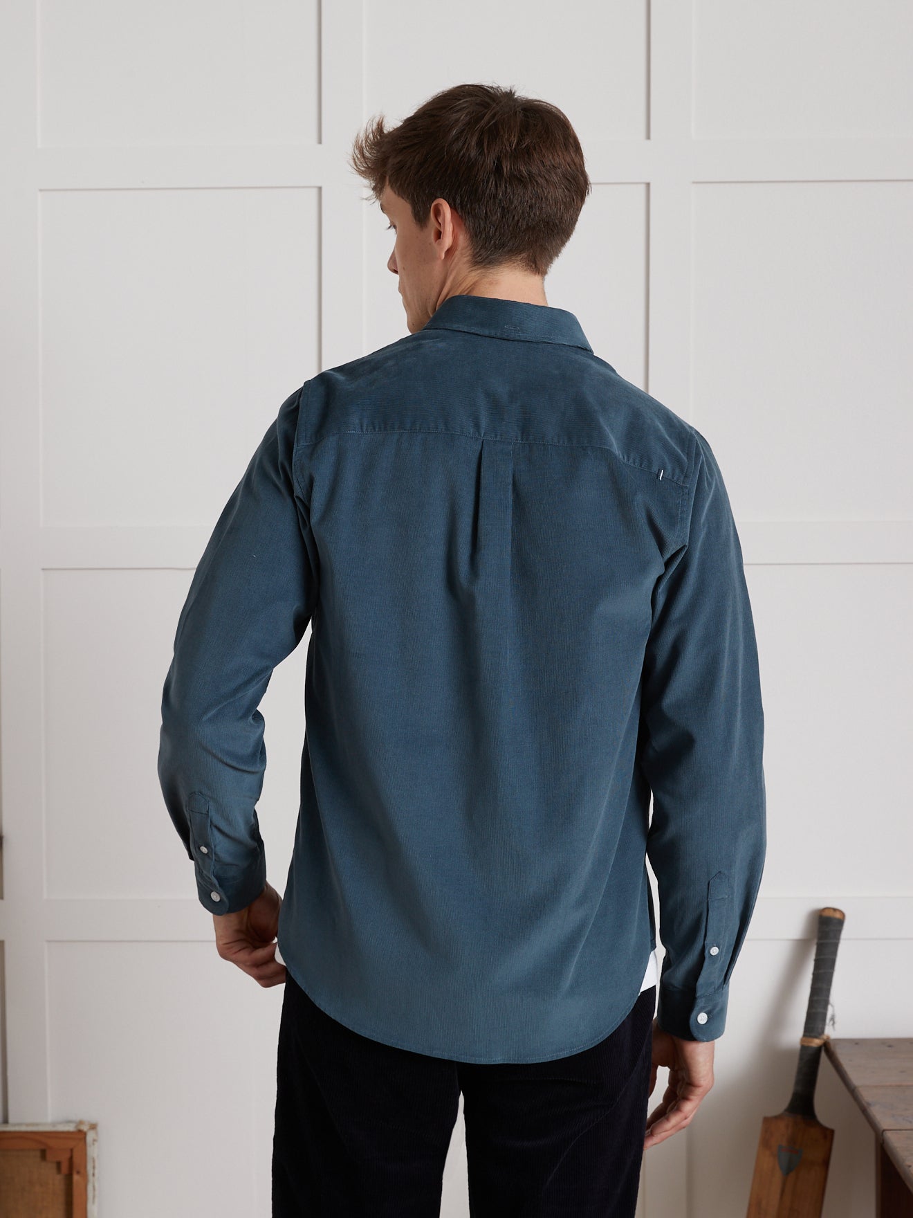 Herenhemd in ribfluweel Ivoy - Faguo Collection