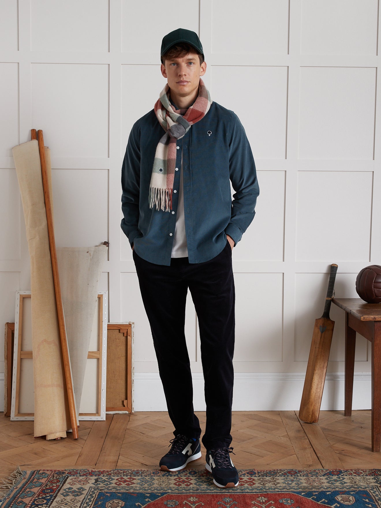 Herenhemd in ribfluweel Ivoy - Faguo Collection