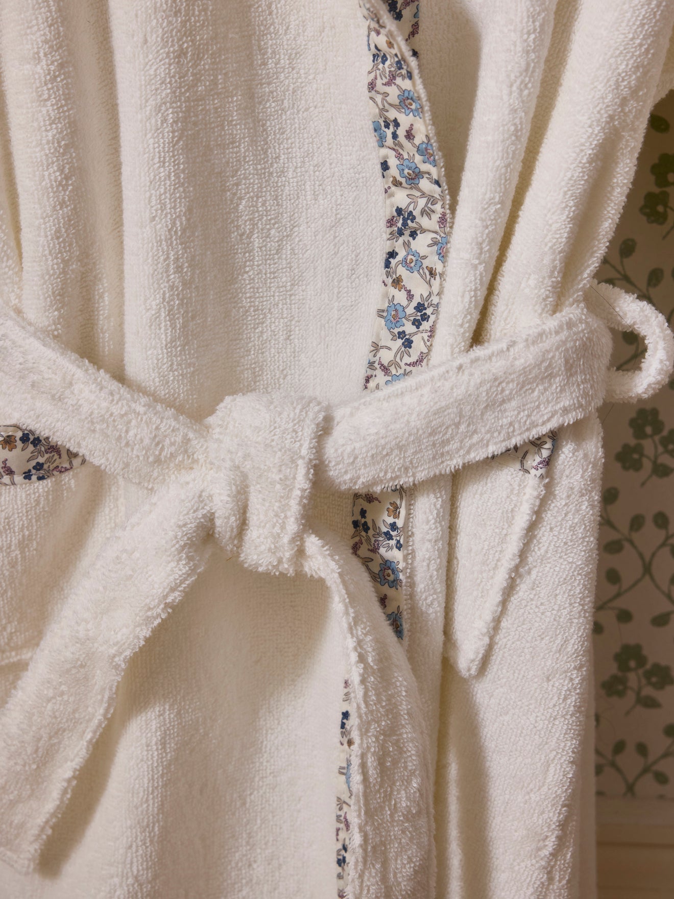 Kinderbadjas in badstof en Liberty