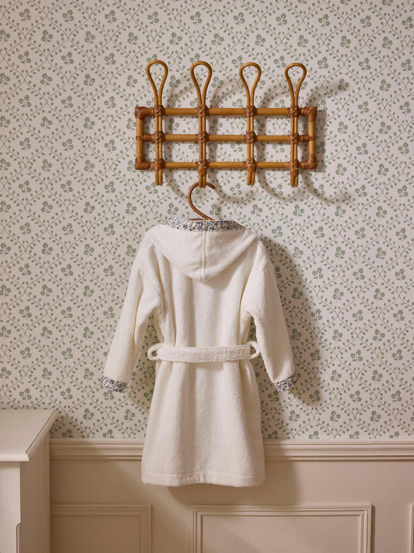 Kinderbadjas in badstof en Liberty