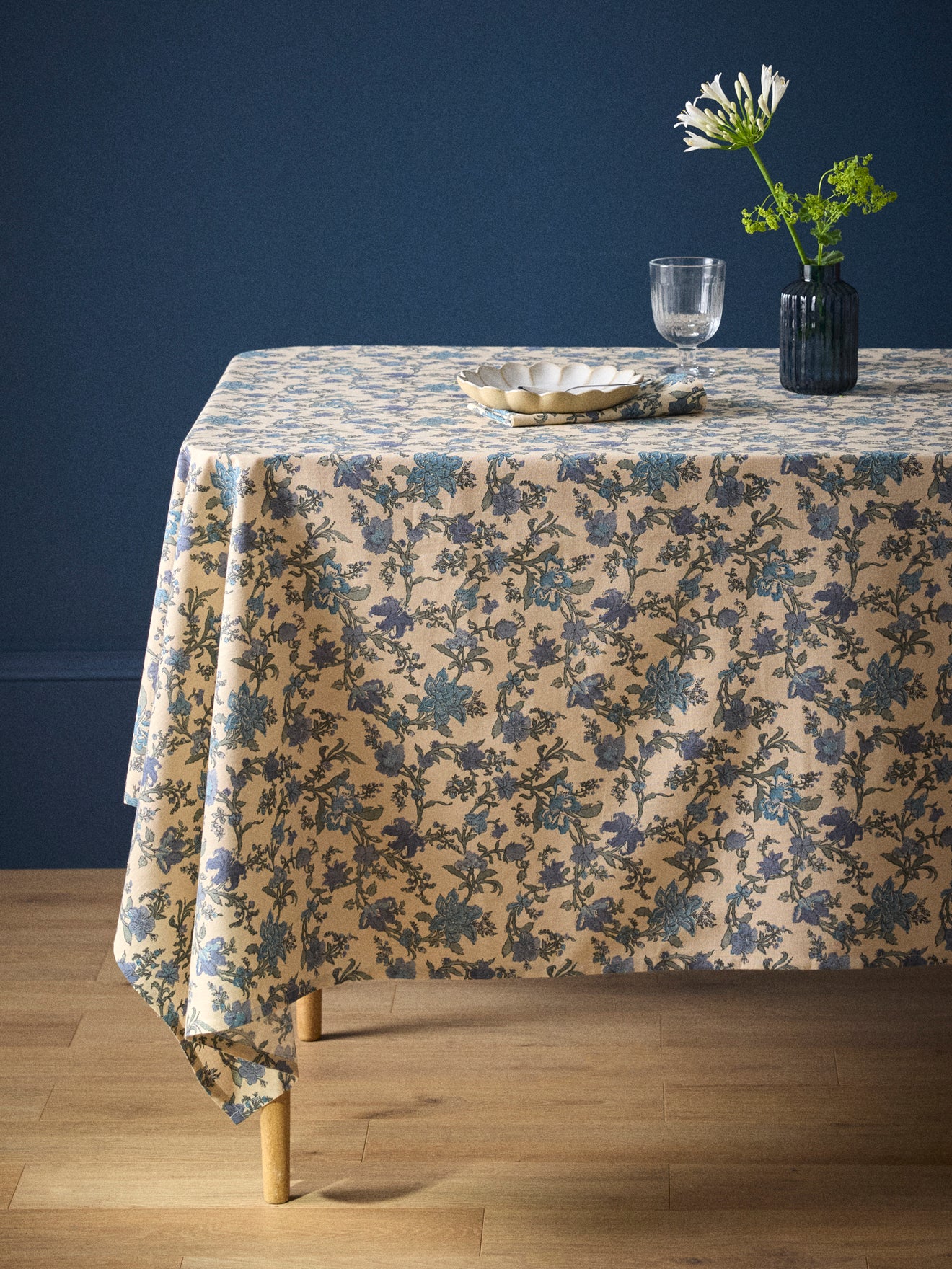 Nappe Aurore en coton tramé aspect lin