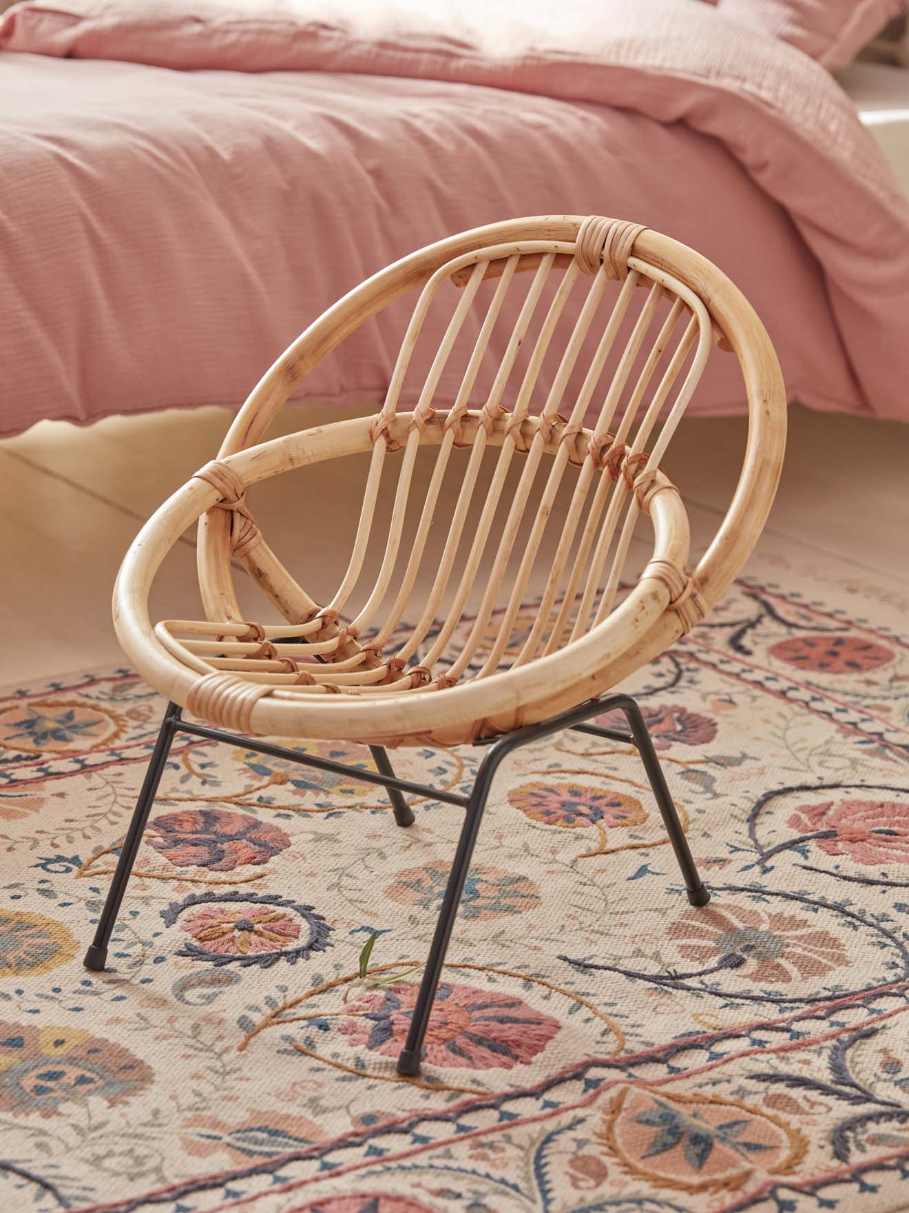 Fauteuil enfant en rotin