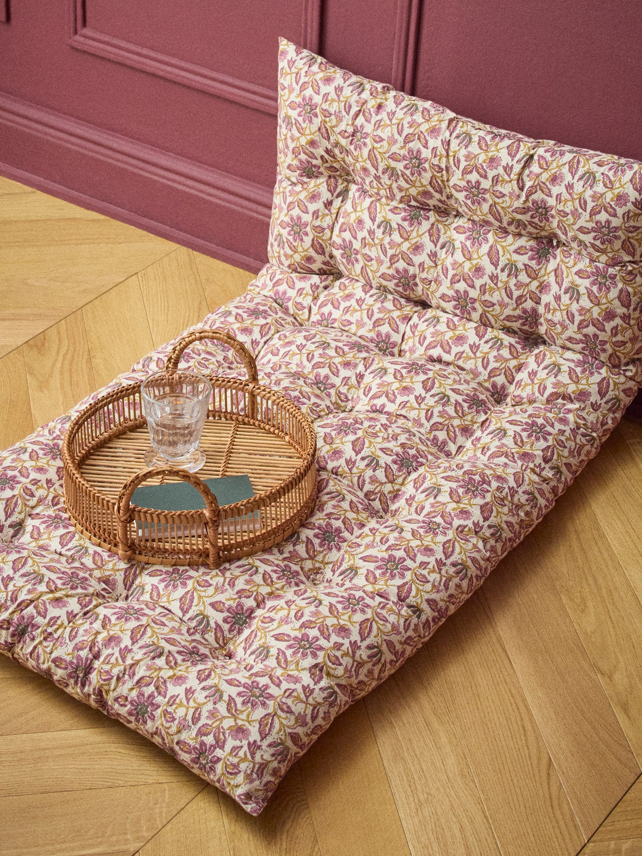 Decoratieve matras in Indiase stof