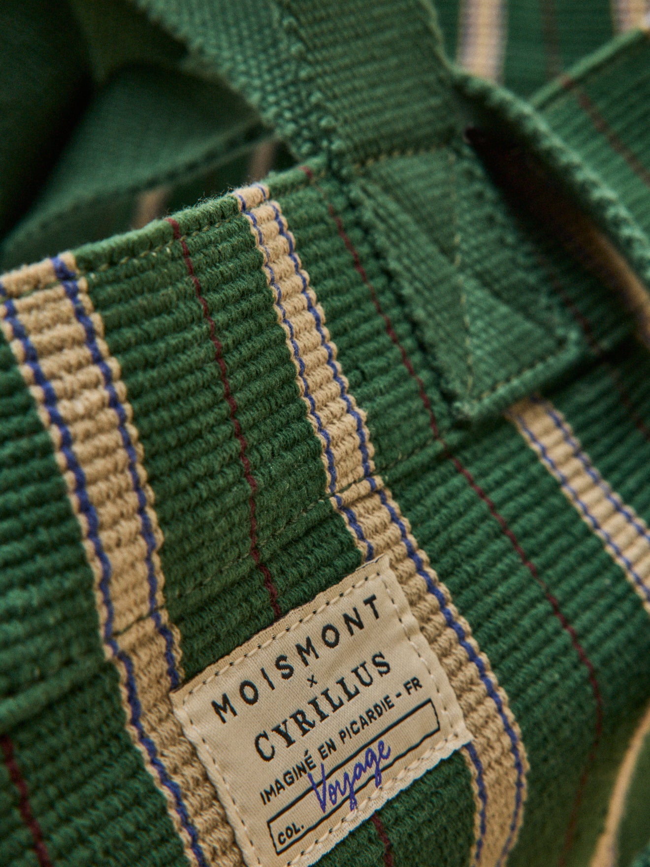 Maxi cabas rayé - Collaboration Moismont x Cyrillus