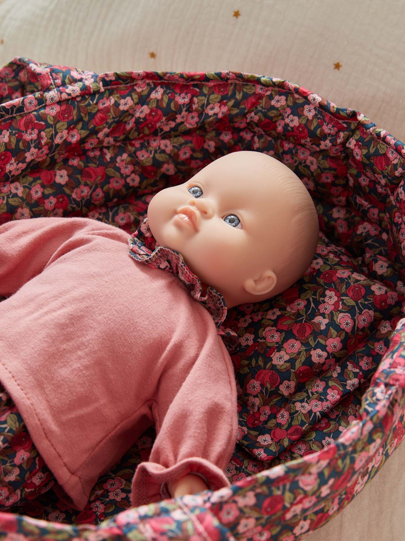 Couffin Mae tissu Liberty - Collection Cyrillus X Minikane