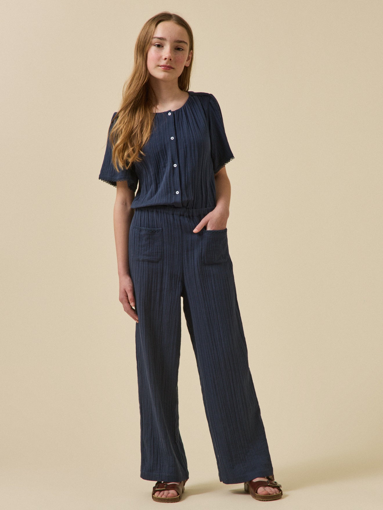 Jumpsuit in tetrastof - Junior collectie