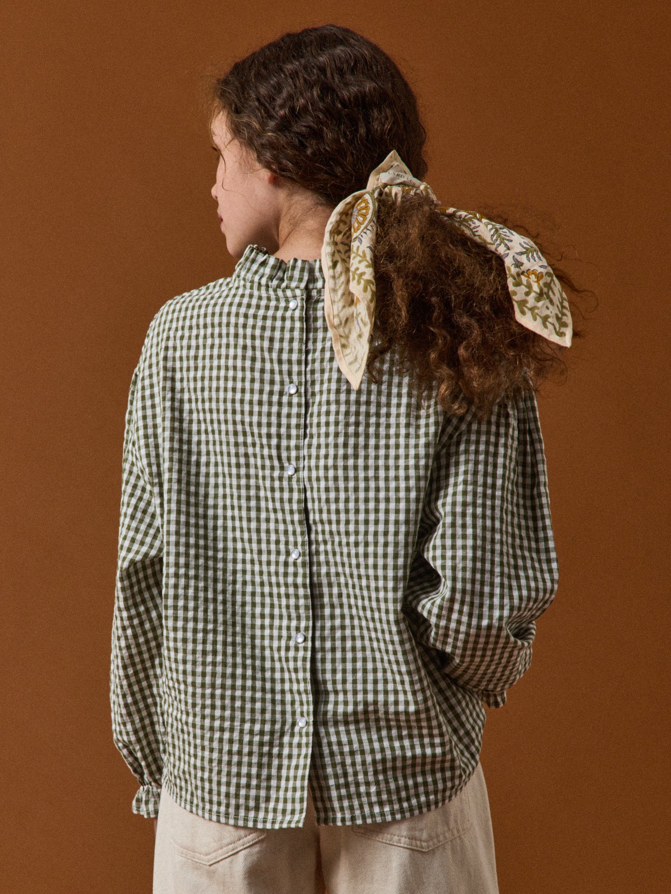 Geruite meisjesbloes - Cyrillus X Apaches Collections