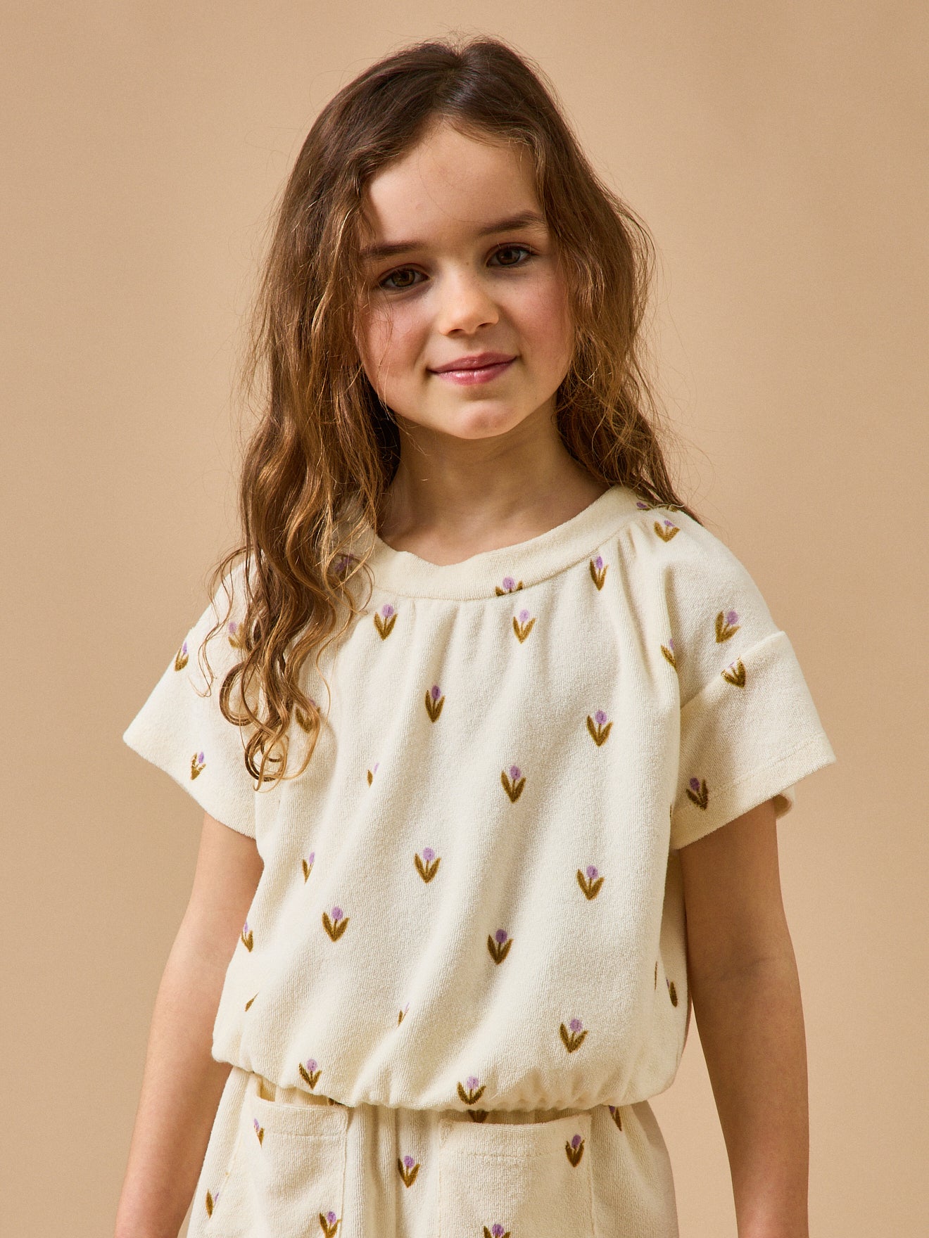 Meisjesshirt in badstof - CYRILLUS X EMILE & IDA