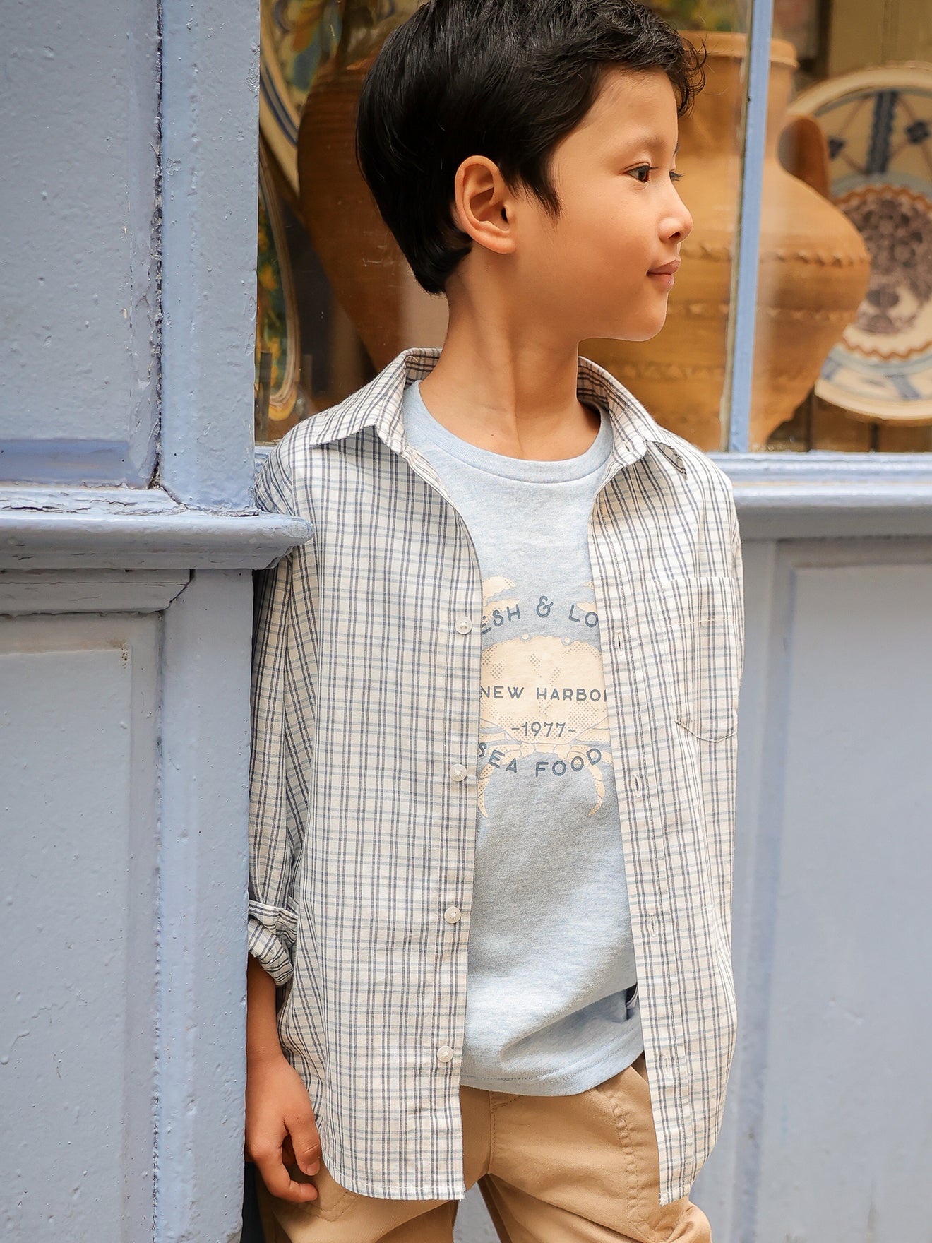 Chemise à carreaux Garçon Cyrillus BE