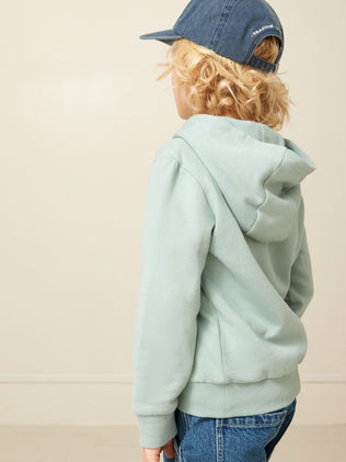 Jongenssweater met kap - Biokatoen