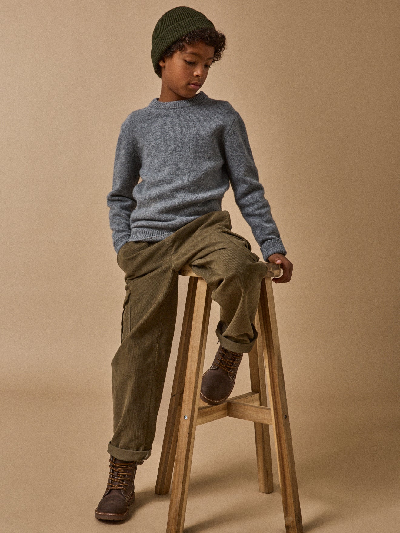 Hoge leren jongensbottines