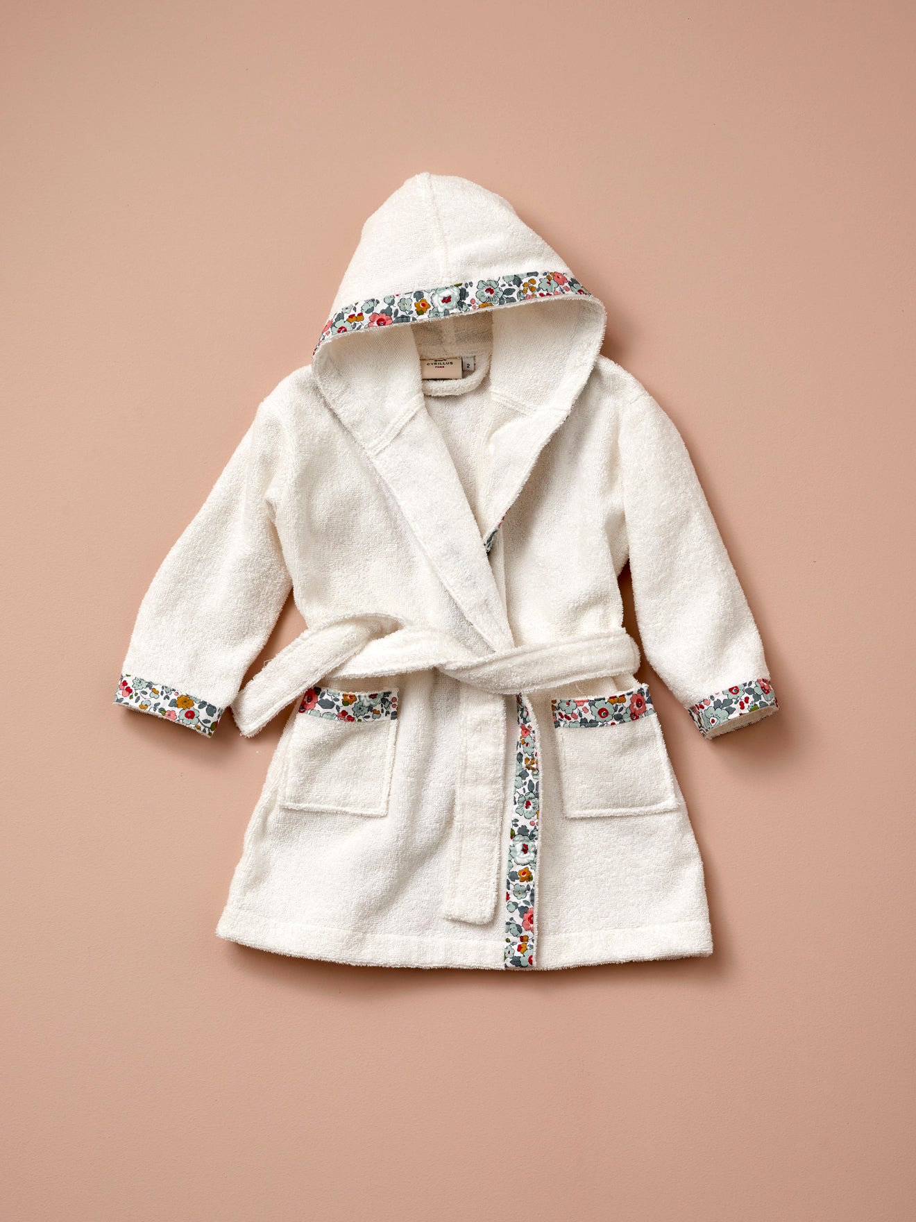 Kinderbadjas in badstof en Liberty