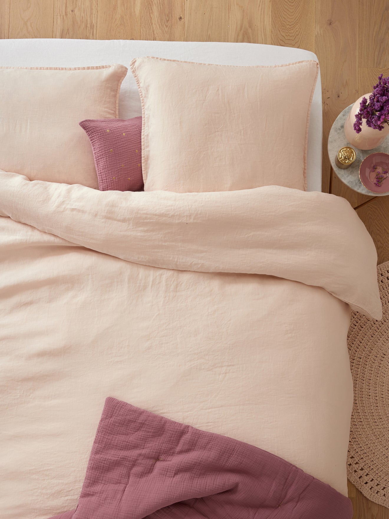 Taie d'oreiller lin lavé "Cocoon"