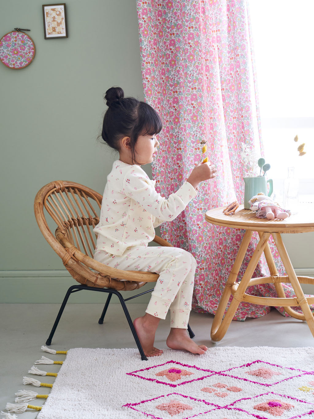 Fauteuil enfant en rotin