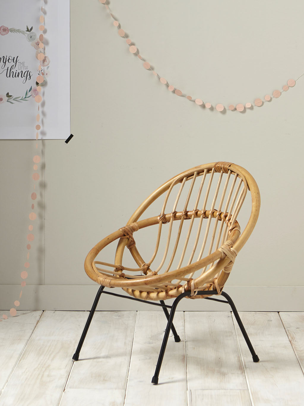 Fauteuil enfant en rotin