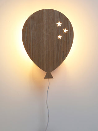 Houten wandlamp "Ballon"