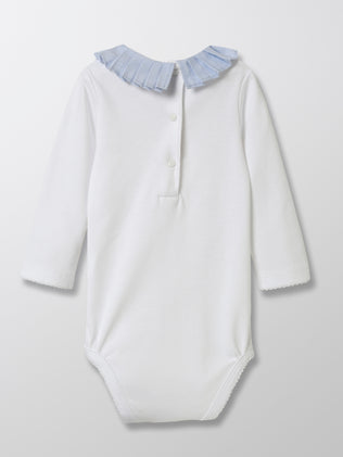 Body Bébé col plissé - Coton biologique