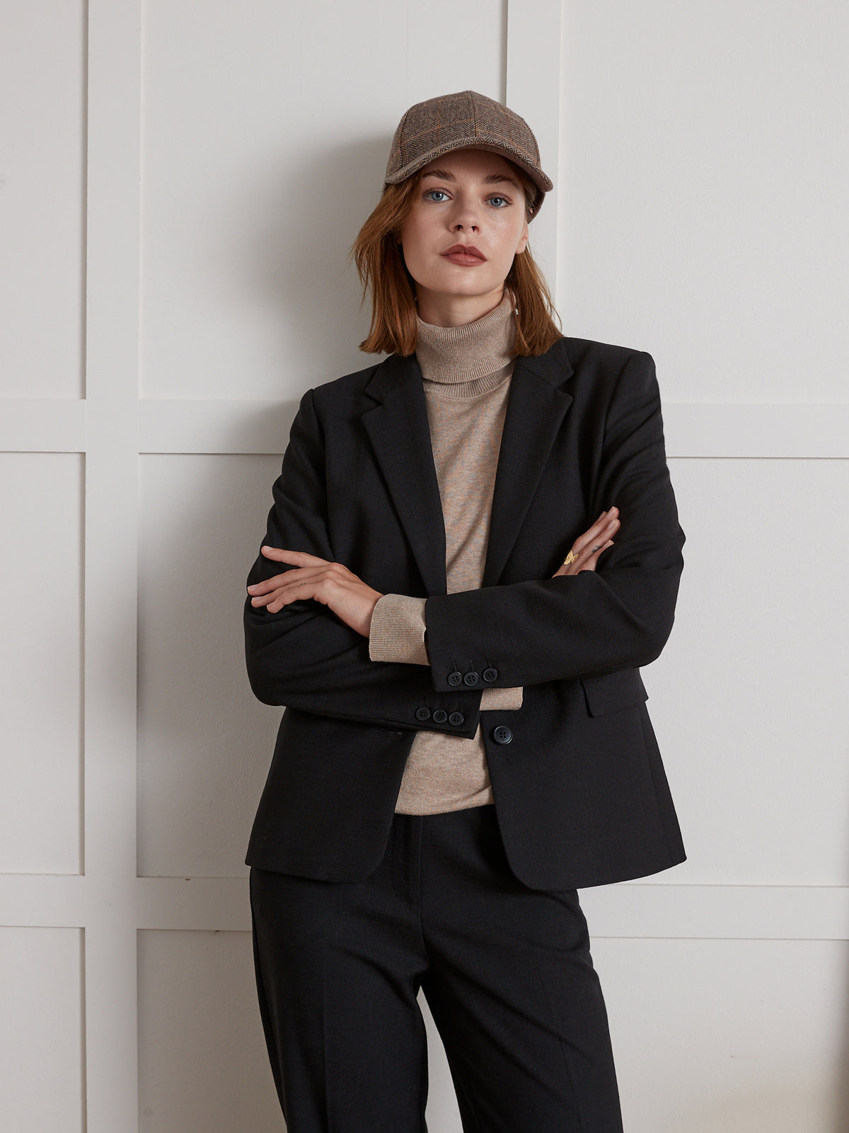 Effen damesblazer