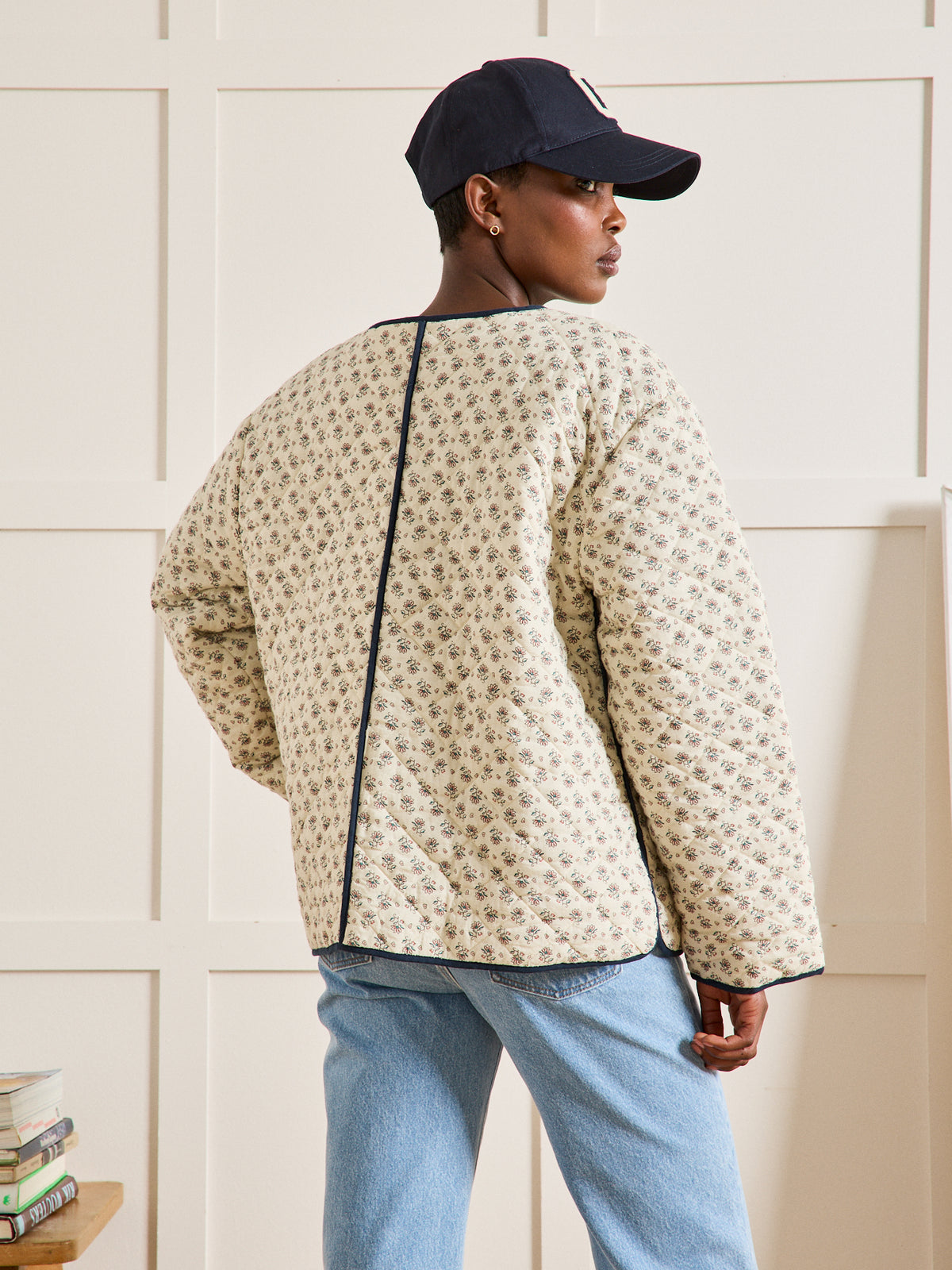 Veste matelassée gansée femme imprimé Pia