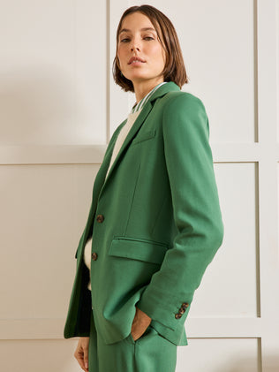 Veste tailleur tissu crêpe femme