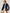 Veste blazer en twill femme boutons dorés