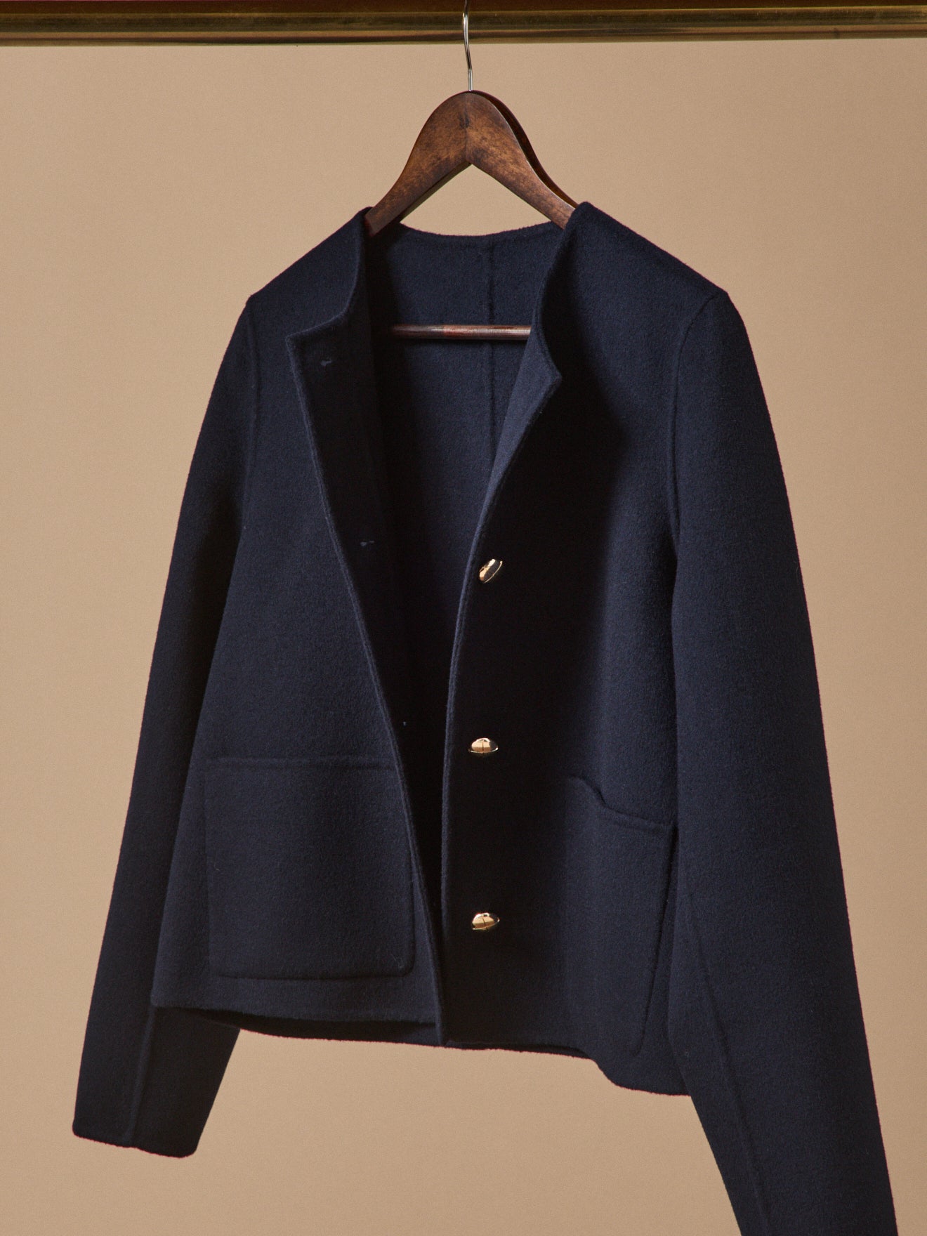 Veste lainage double face femme