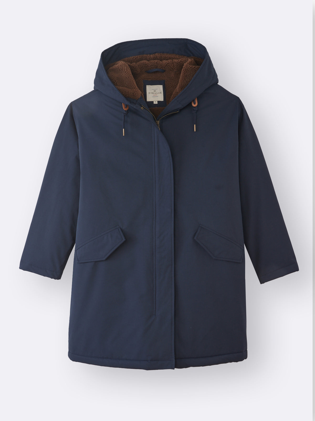 Parka longue fourrée femme