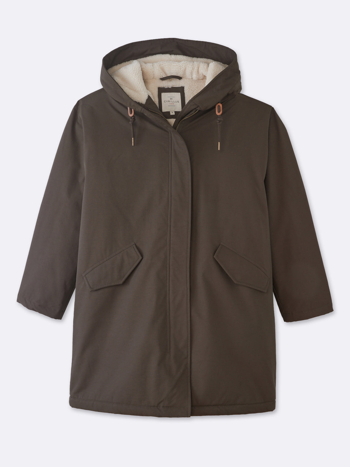 Parka longue fourrée femme