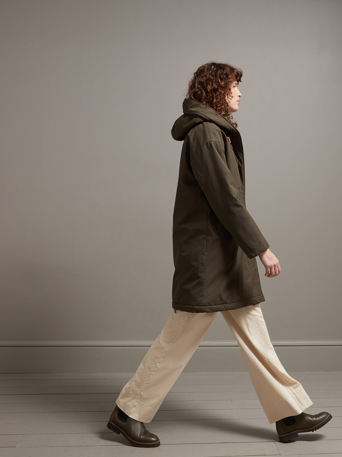 Parka longue fourrée femme