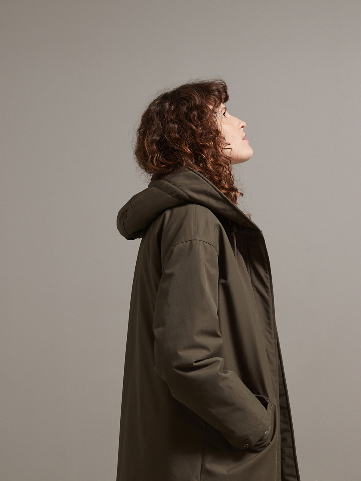 Parka longue fourrée femme