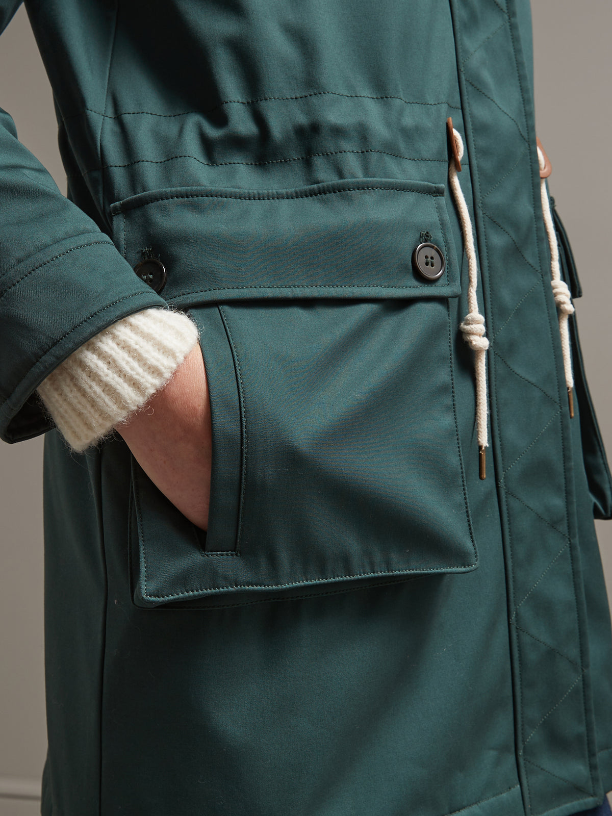 Parka longue fourrée et matelassée femme