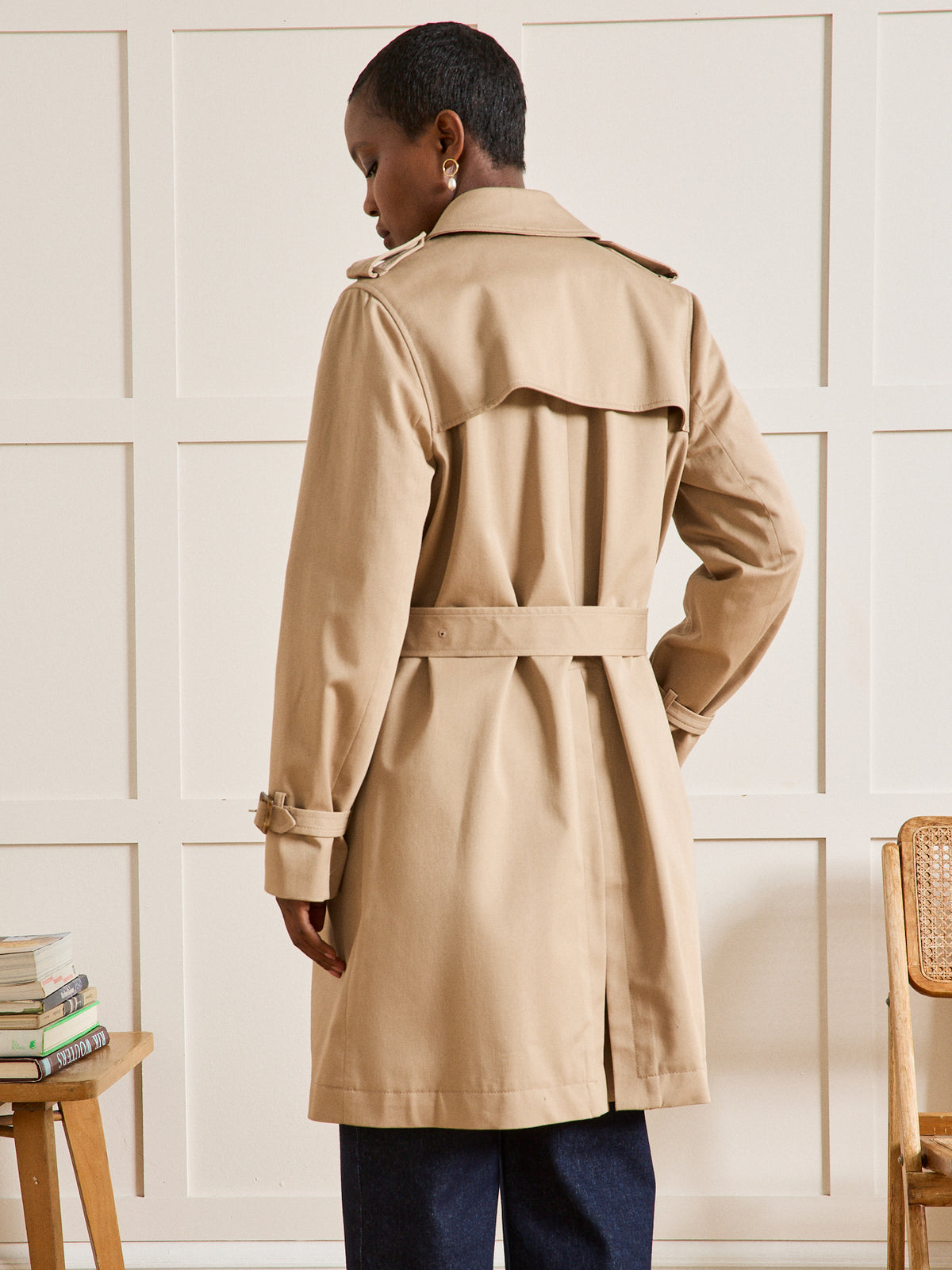Trench long femme