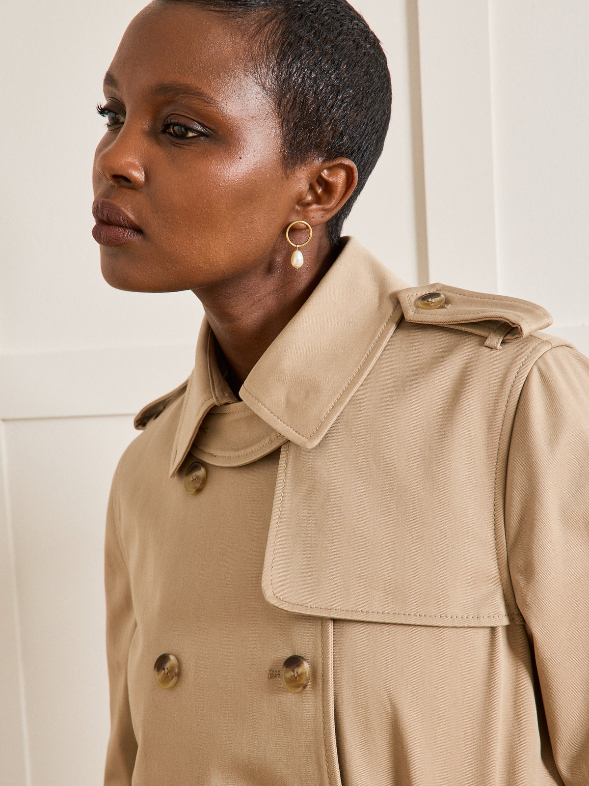 Trench long femme