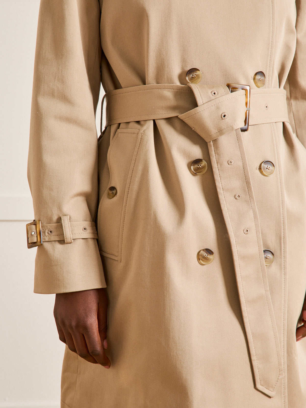 Trench long femme
