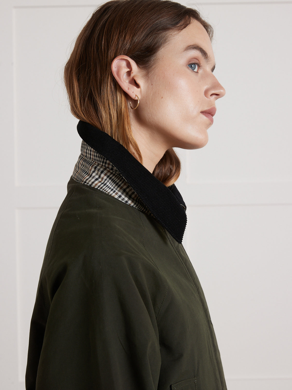 Veste femme coton enduit