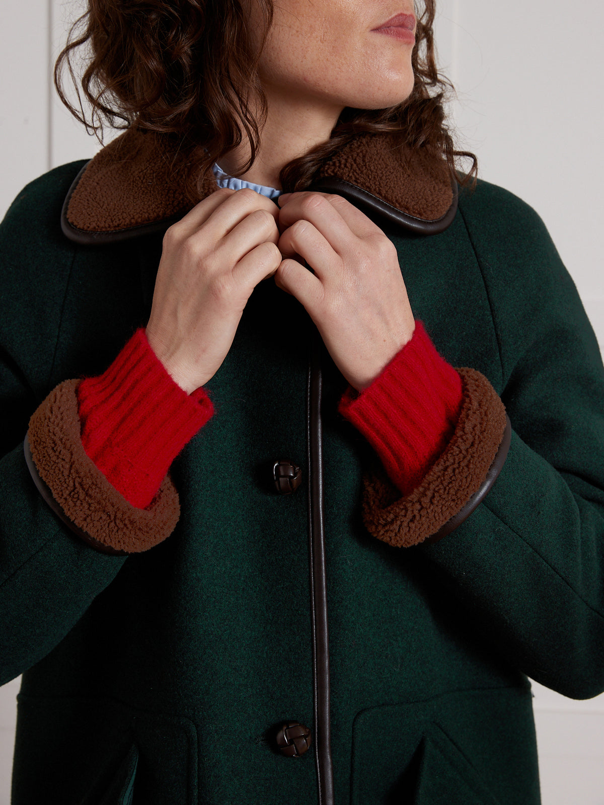 Manteau gansé intérieur sherpa femme