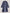 Lange damestrenchcoat met raglanmouwen