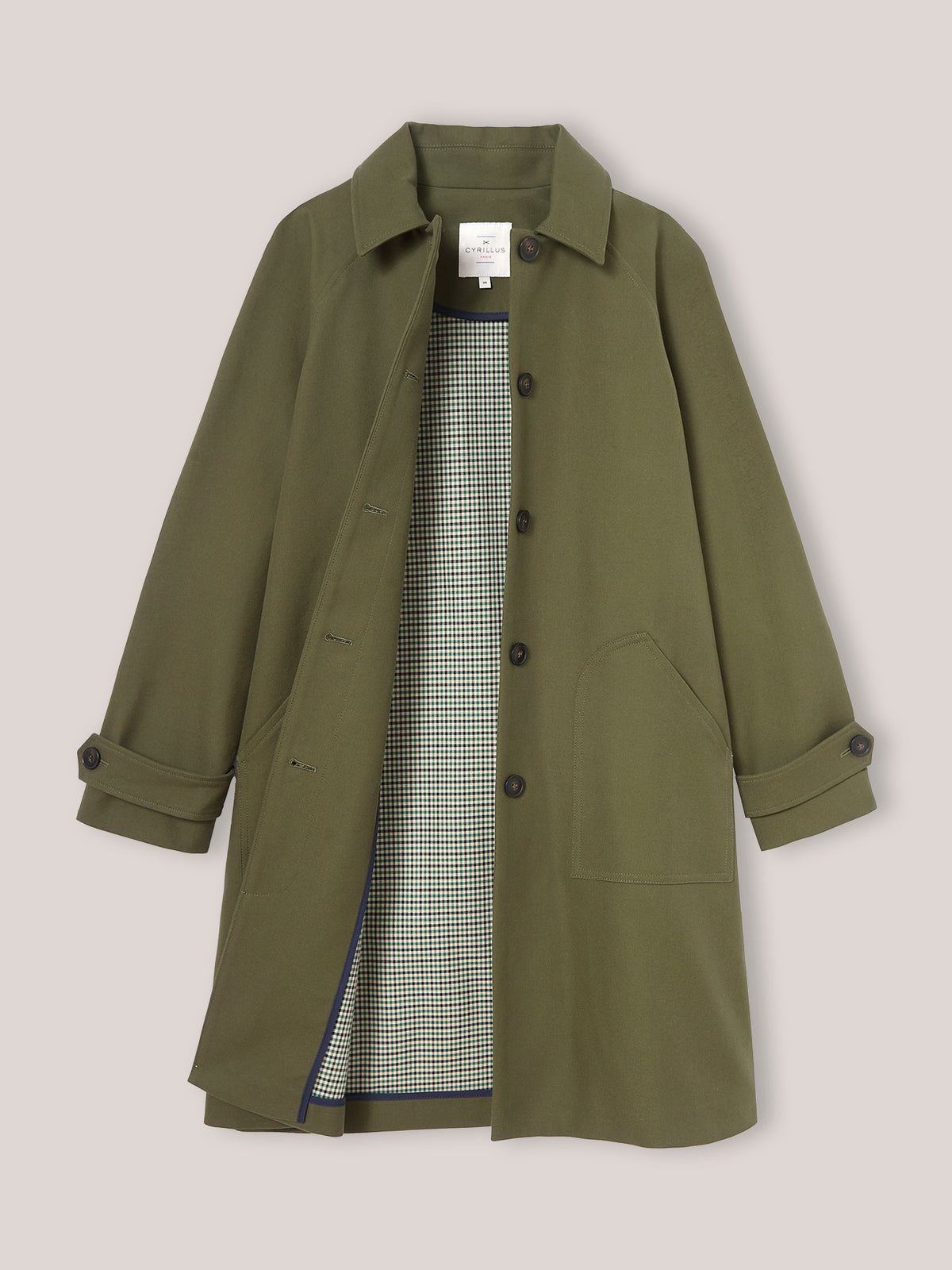 Manteau Car Coat femme tissu double face