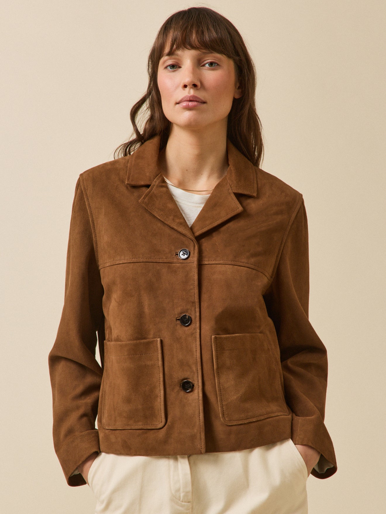 Veste cuir femme