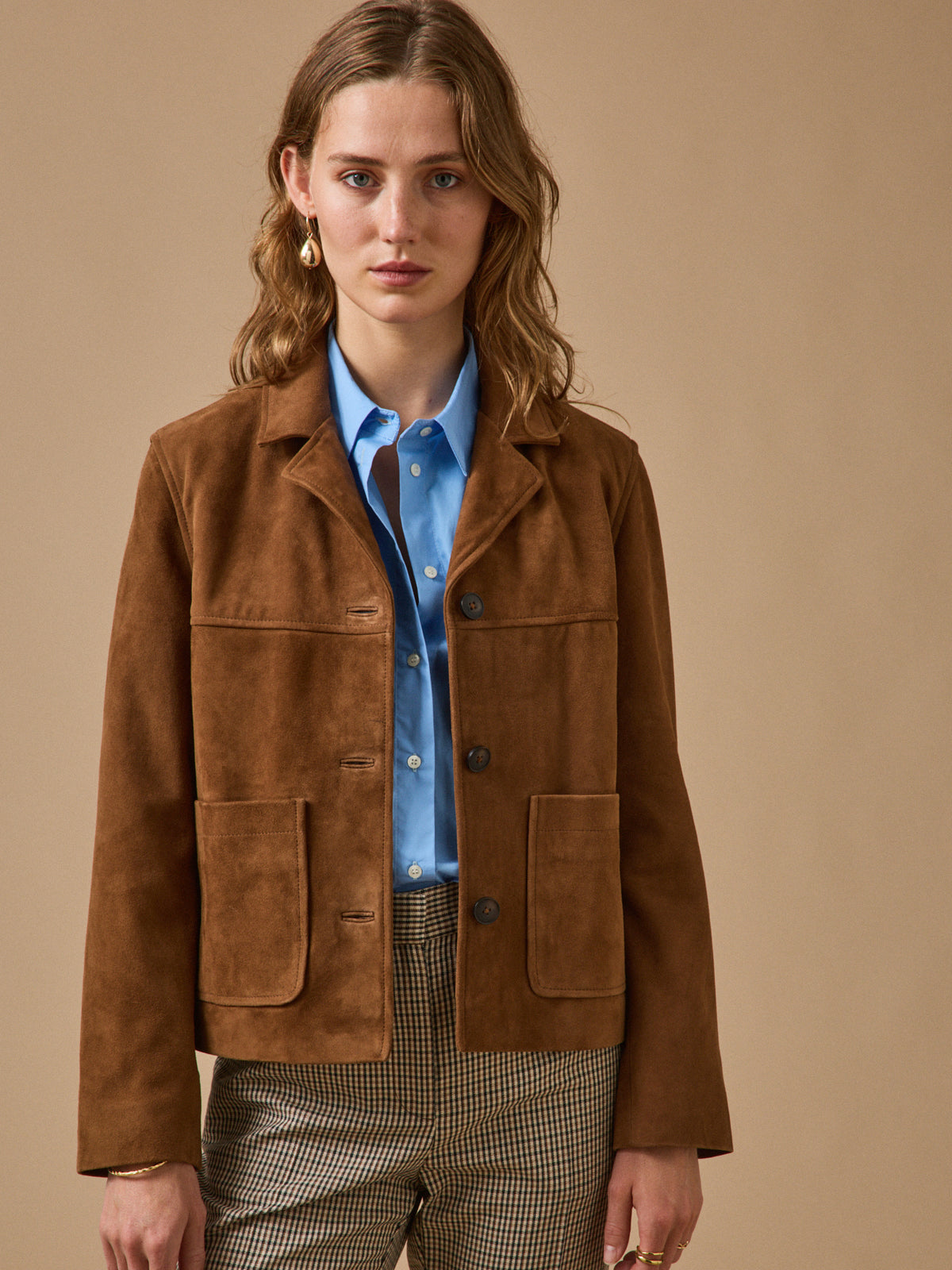 Veste cuir femme