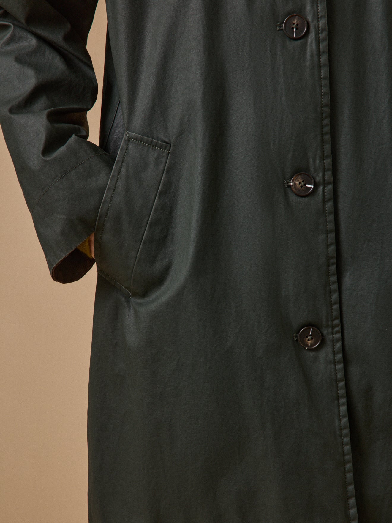Damesregenjas in gecoat canvas