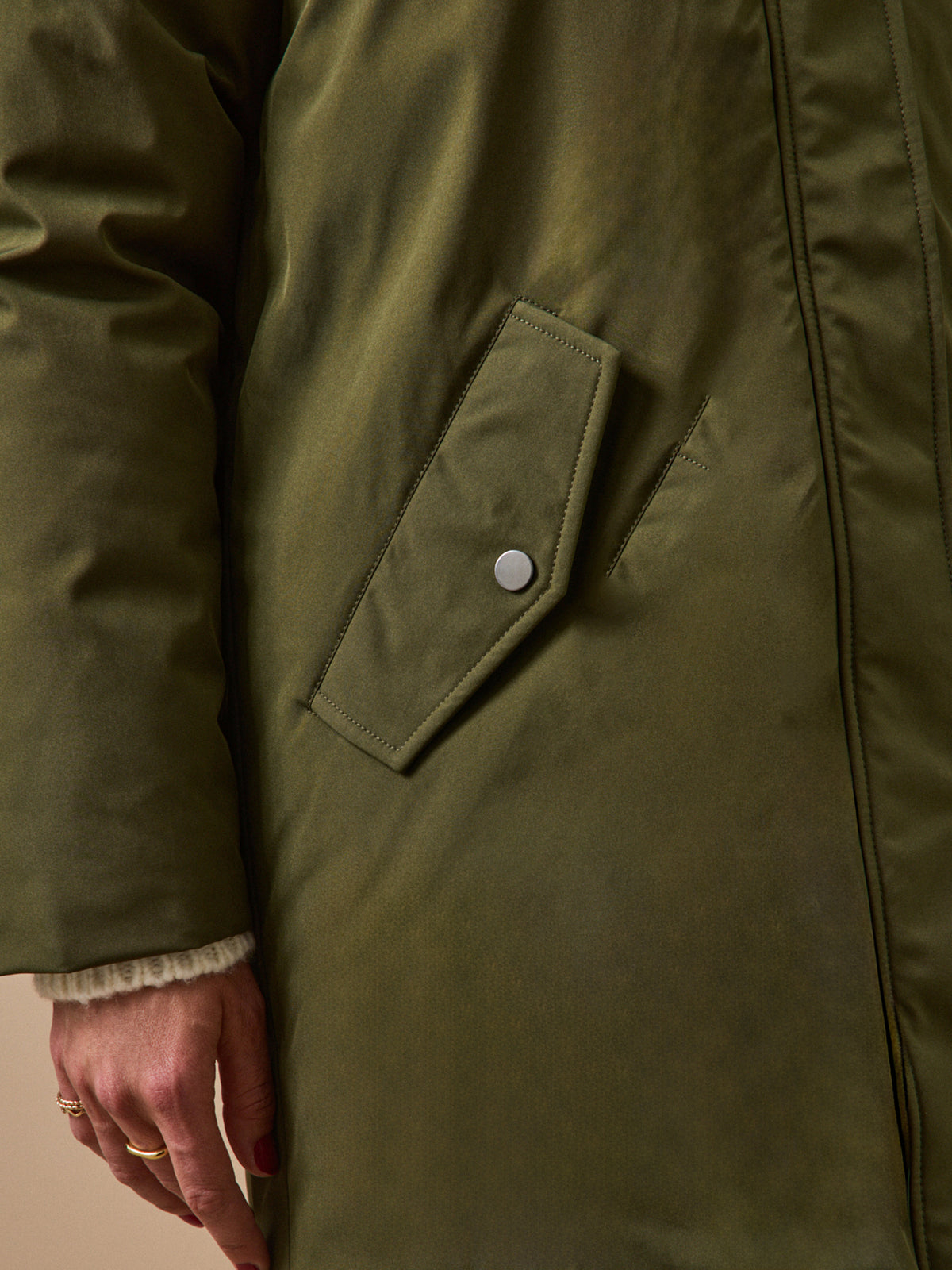 Parka longue matelassée femme