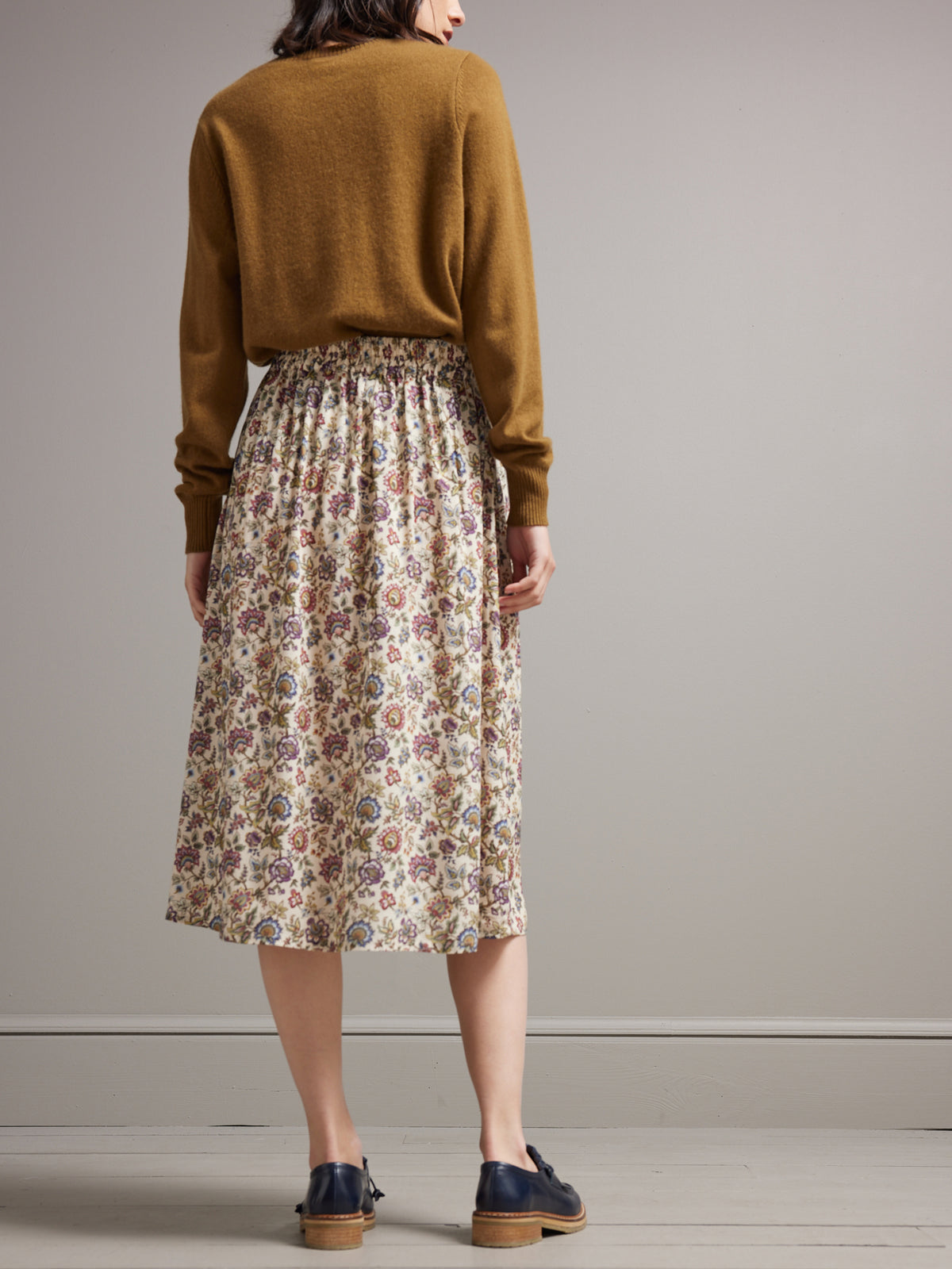 Halflange damesrok in Liberty "Chintz Tree"