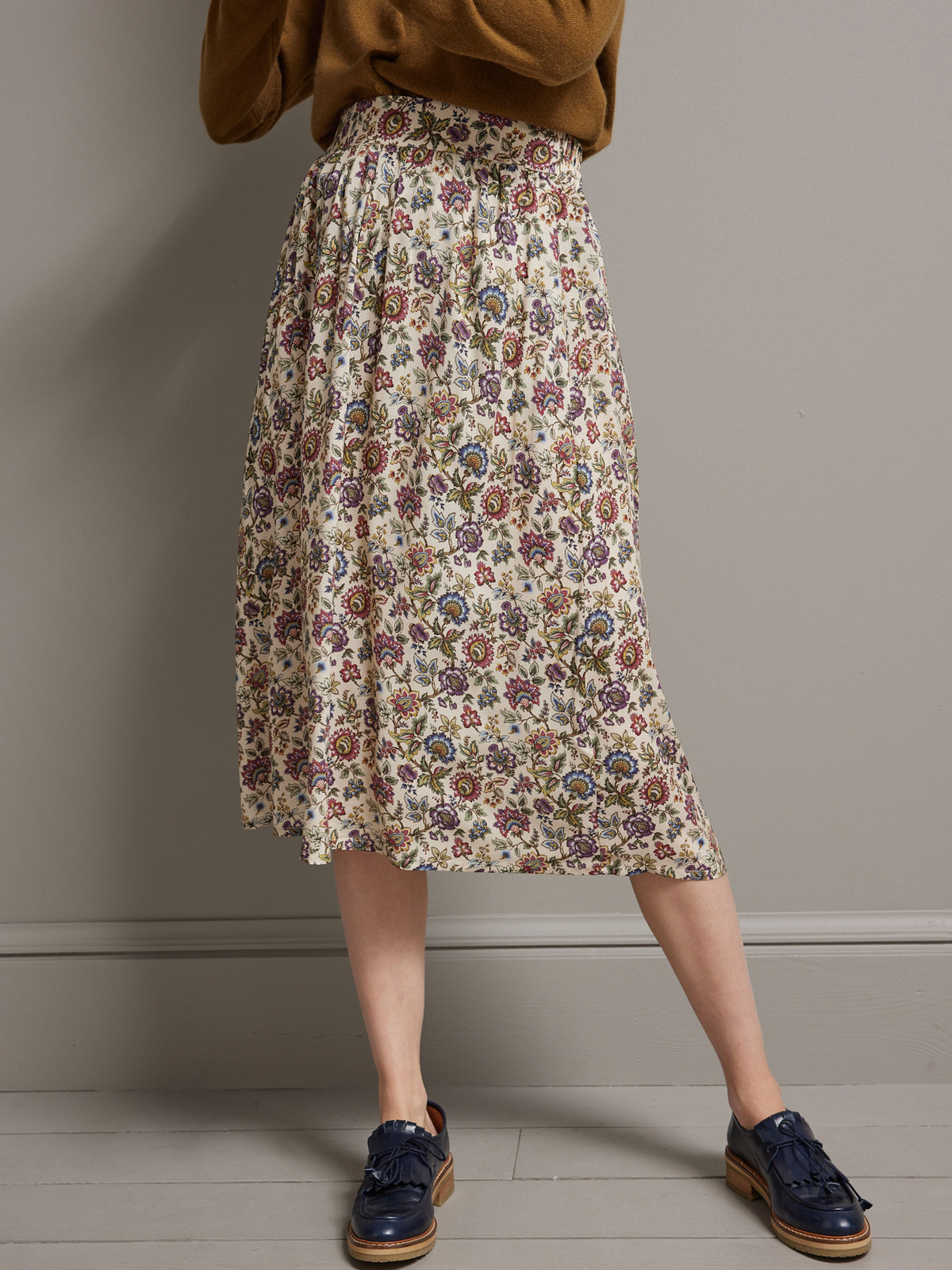 Halflange damesrok in Liberty "Chintz Tree"
