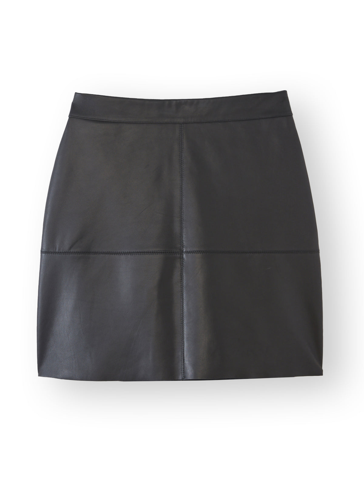 Jupe courte en cuir femme