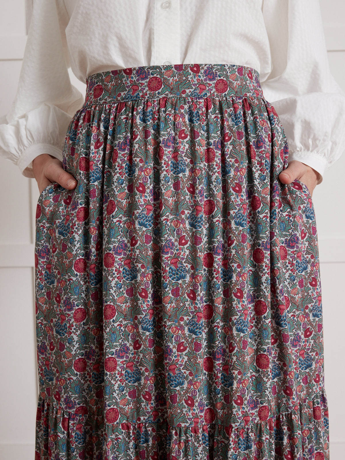 Jupe mi-longue femme tissu Liberty Tapestry - Limited Collection