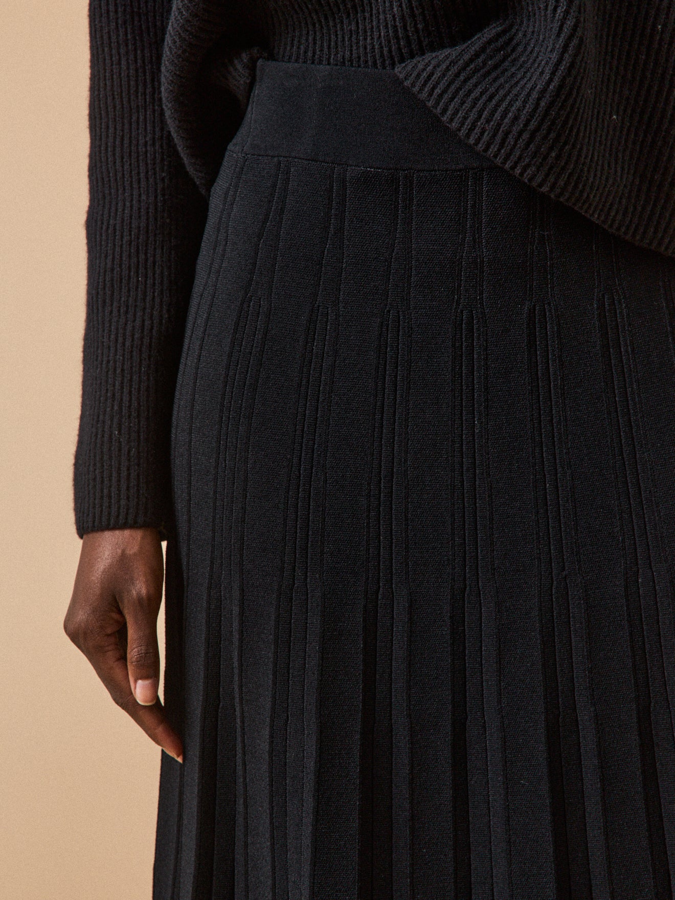 Jupe Femme maille plissée
